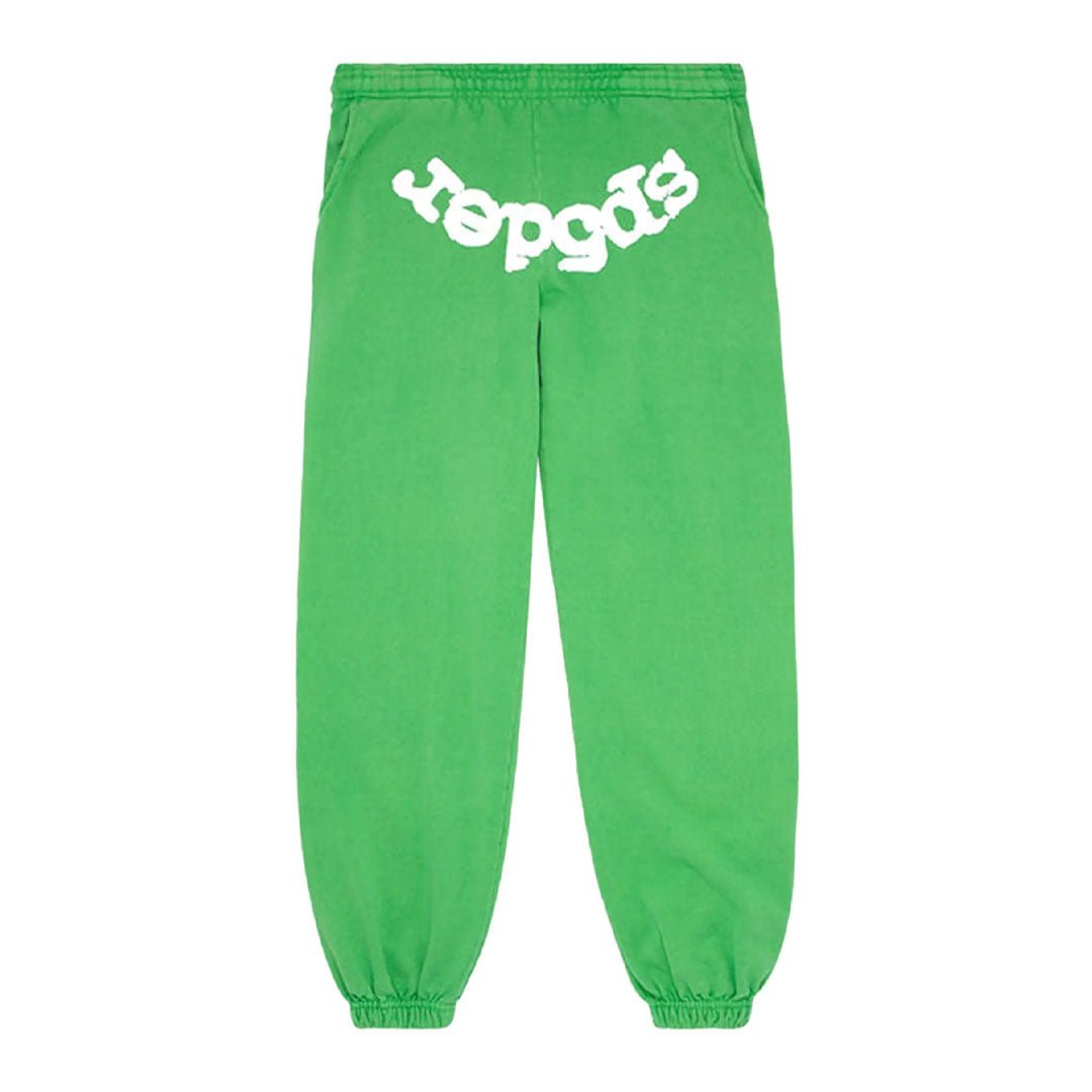 Sp5der Classic Sweatpants 'Slime Green' by Sp5der - NWAHype 1 for streetwear Pants in USA
