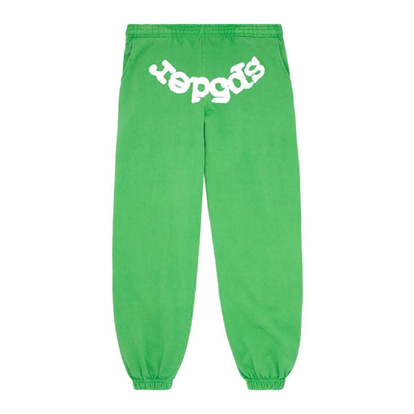 Sp5der Classic Sweatpants 'Slime Green' by Sp5der - NWAHype 1 for streetwear Pants in USA