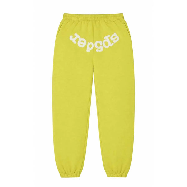 Sp5der Classic Sweatpants Yellow White