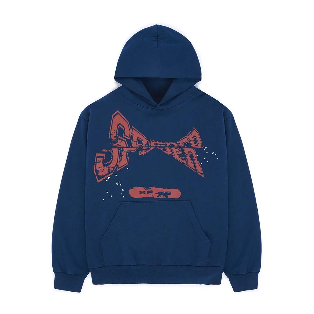 Sp5der Cross Country Hoodie Navy by Sp5der - NWAHYPE No.1 for streetwear Hoodies in USA