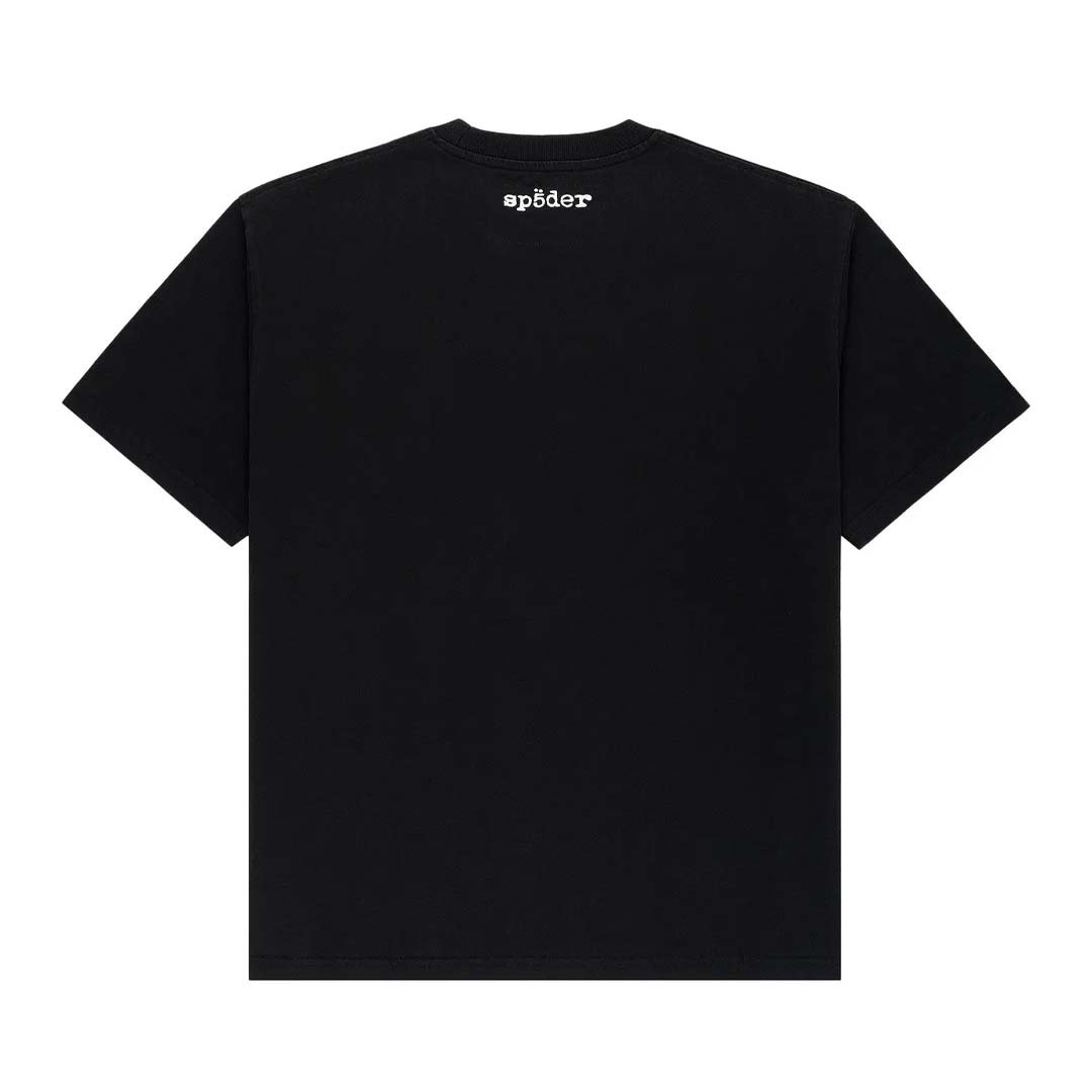 Sp5der Diffused Collegiate Tee Black by Sp5der - NWAHYPE No.1 for streetwear T-Shirts in USA