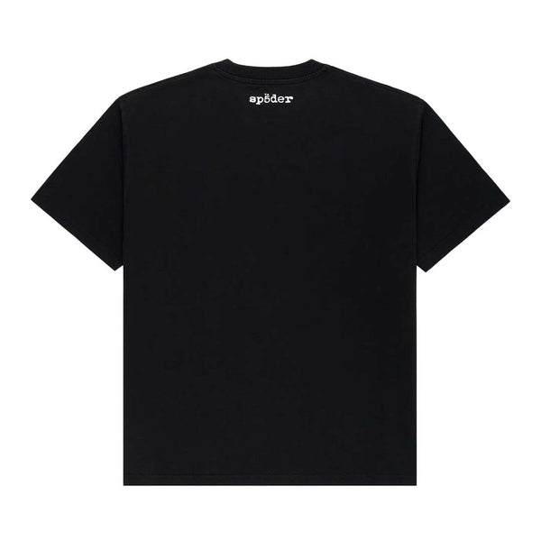 Sp5der Diffused Collegiate Tee Black by Sp5der - NWAHYPE No.1 for streetwear T-Shirts in USA