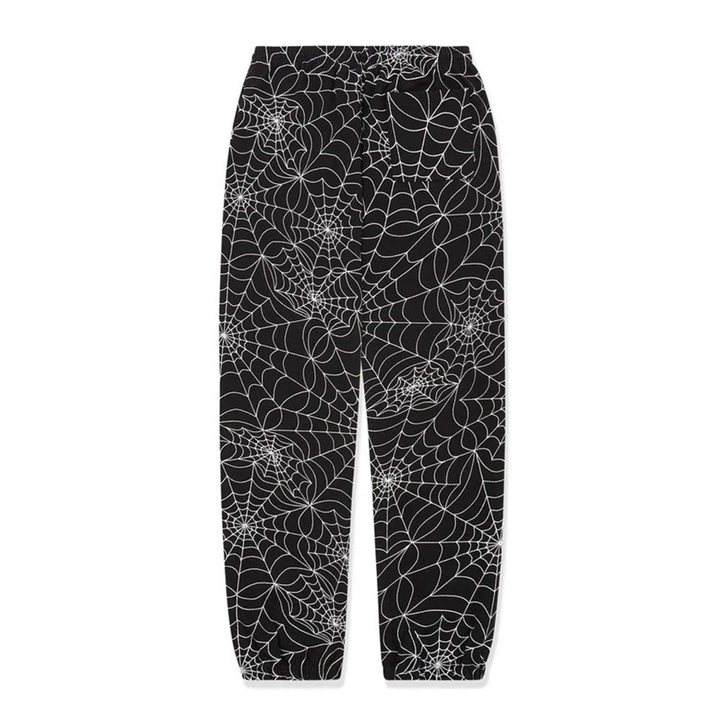 Sp5der Embroidered Black AOP Sweatpants by Sp5der - NWAHype 1 for streetwear Pants in USA