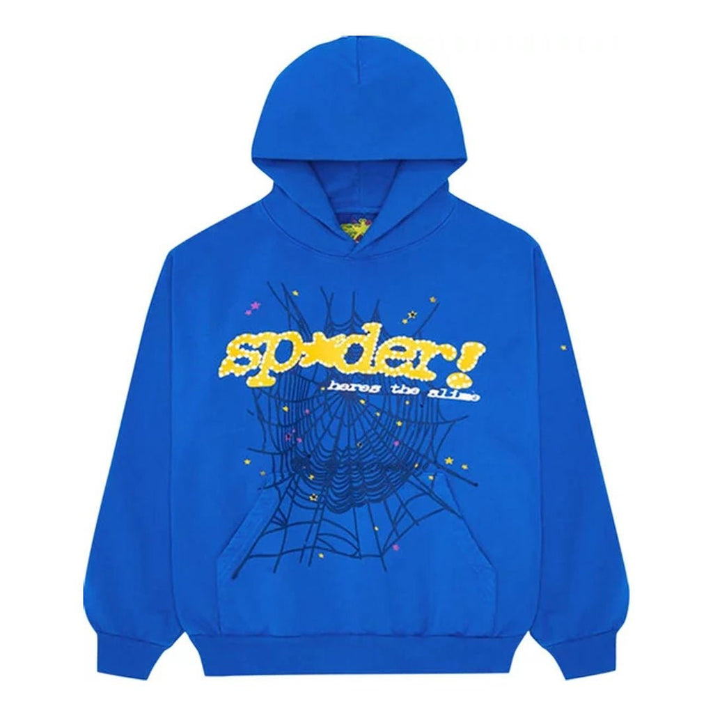Sp5der Hoodie 'TC Blue' by Sp5der - NWAHype 1 for streetwear Hoodies in USA