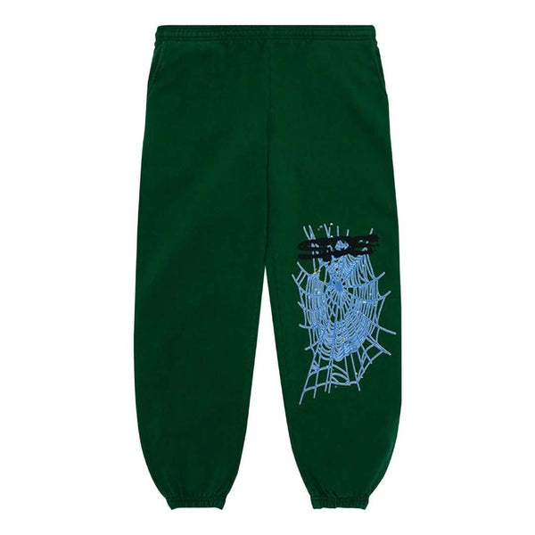 Sp5der Hunter Green Sweatpants by Sp5der - NWAHype 1 for streetwear Pants in USA