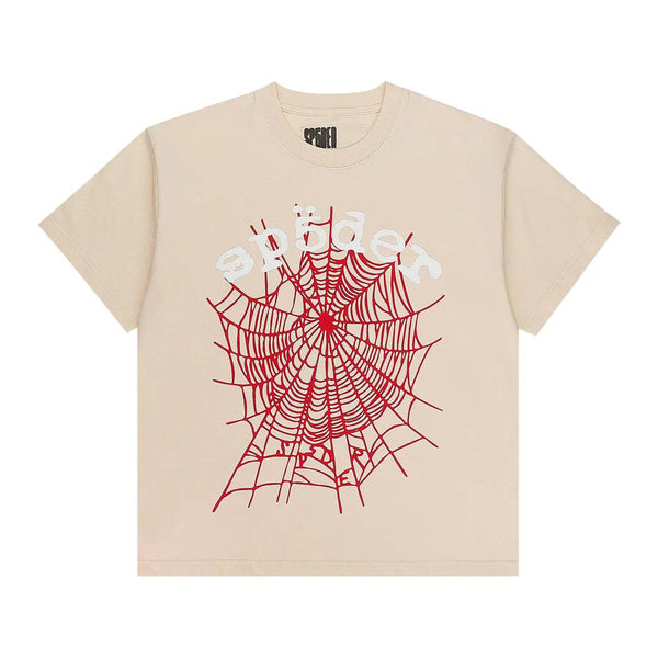 Sp5der Legacy Logo HW Tee 'Cream' by Sp5der - NWAHYPE No.1 for streetwear T-Shirts in USA