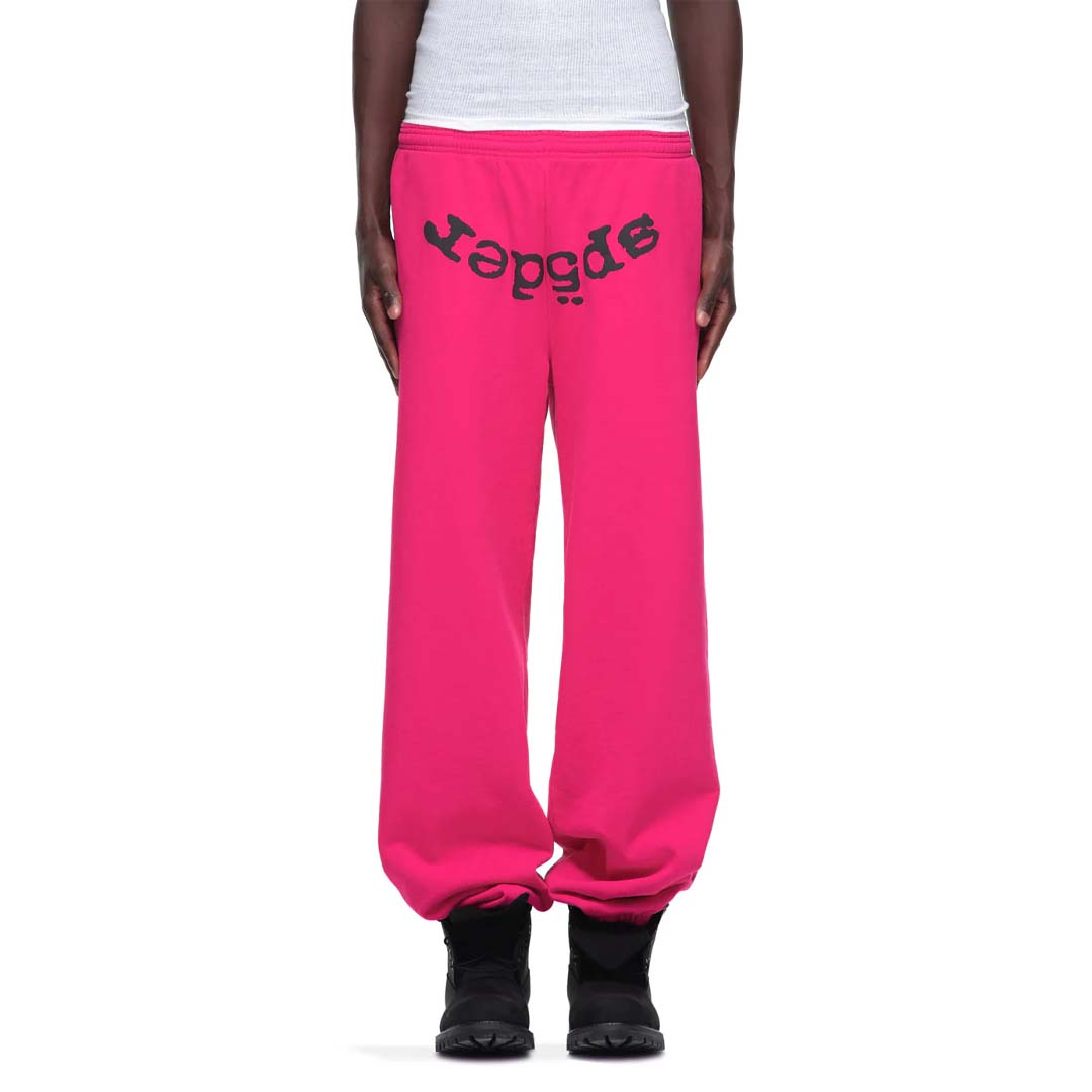 Sp5der Legacy Sweatpants Pink Black by Sp5der - NWAHype 1 for streetwear Pants in USA