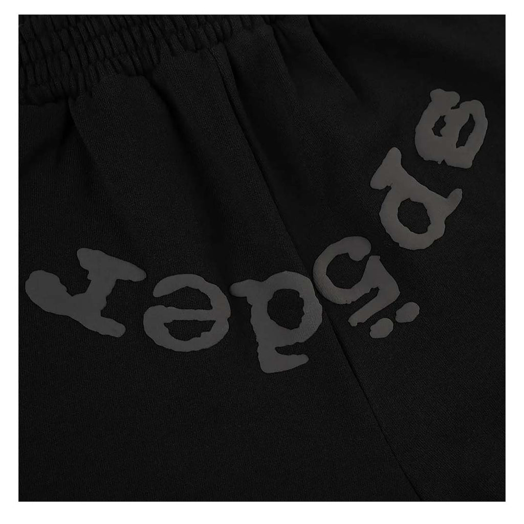 Sp5der OG Logo Phantom Sweat Shorts 'Black' by Sp5der - NWAHYPE No.1 for streetwear Shorts in USA
