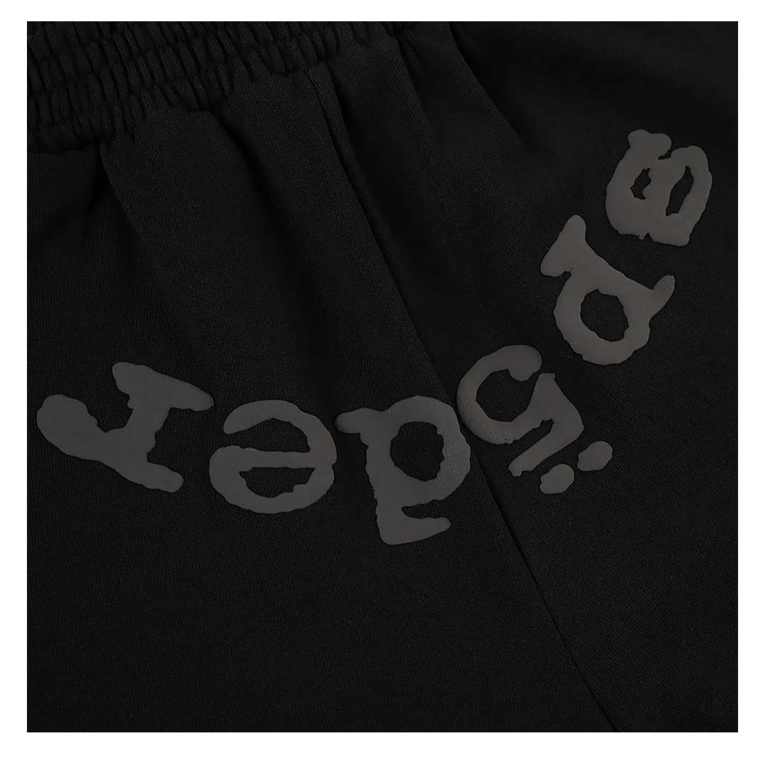 Sp5der OG Logo Phantom Sweat Shorts 'Black' by Sp5der - NWAHYPE No.1 for streetwear Shorts in USA