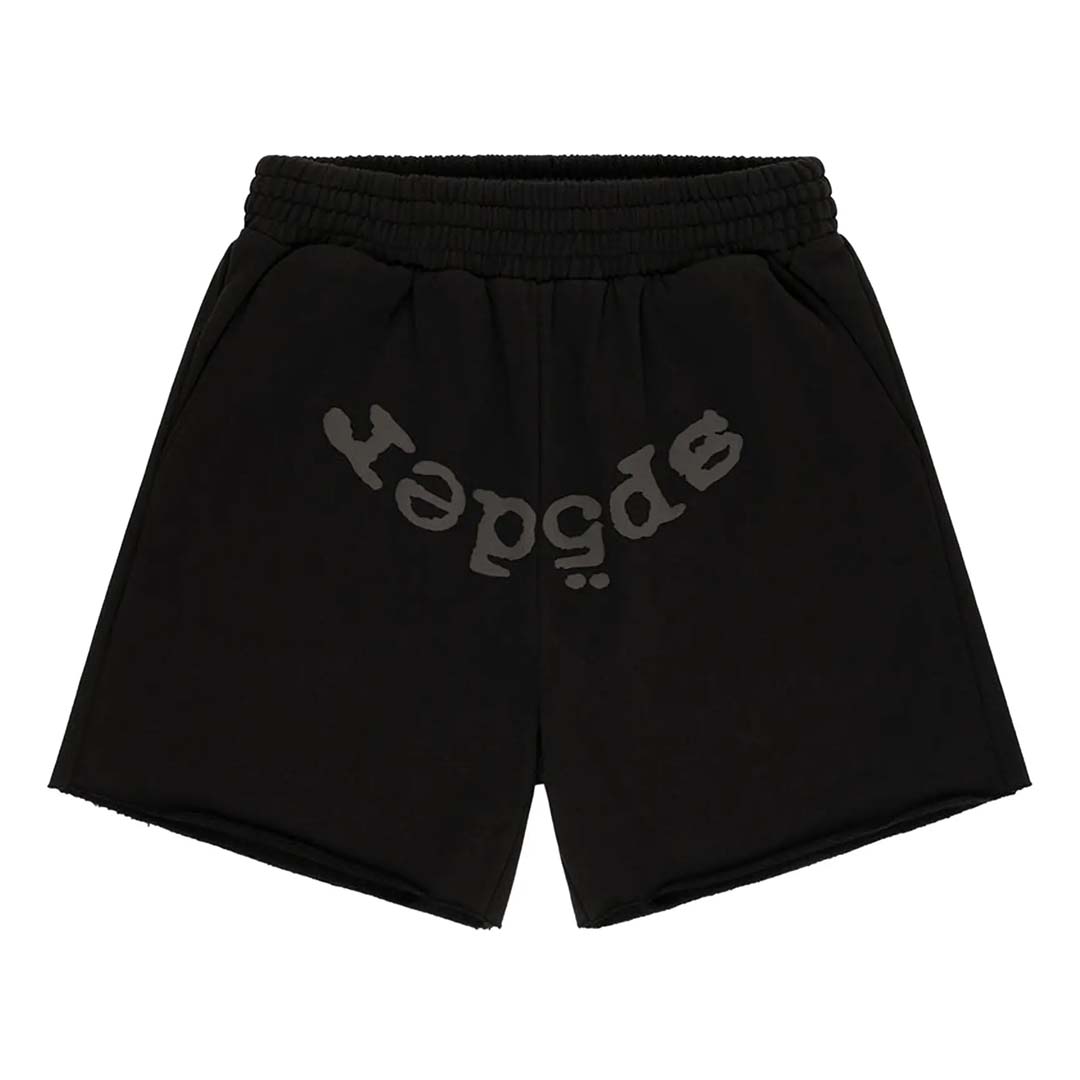 Sp5der OG Logo Phantom Sweat Shorts 'Black' by Sp5der - NWAHYPE No.1 for streetwear Shorts in USA