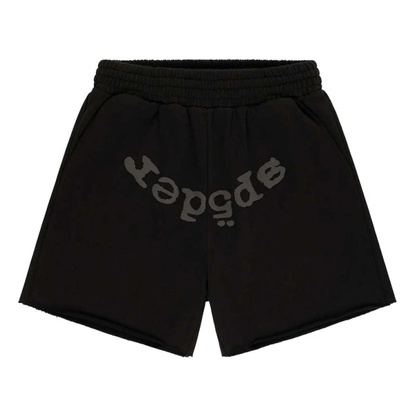 Sp5der OG Logo Phantom Sweat Shorts 'Black' by Sp5der - NWAHYPE No.1 for streetwear Shorts in USA