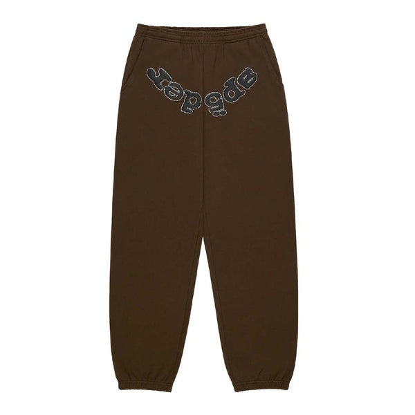 Sp5der OG Logo Sweatpants Brown by Sp5der - NWAHYPE No.1 for streetwear Pants in USA