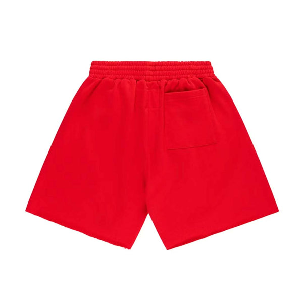 Sp5der OG Studded Sweatshort Red by Sp5der - NWAHYPE No.1 for streetwear Shorts in USA