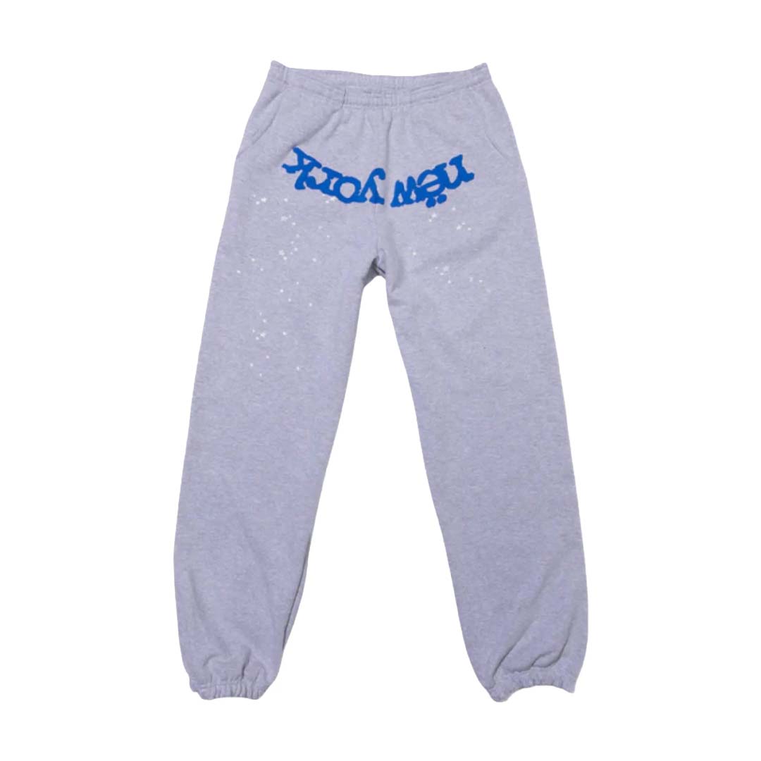 Sp5der OG Web V2 New York Knicks Sweatpants Grey Blue by Sp5der - NWAHYPE No.1 for streetwear Pants in USA