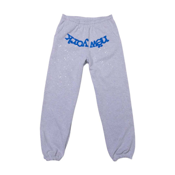 Sp5der OG Web V2 New York Knicks Sweatpants Grey Blue by Sp5der - NWAHYPE No.1 for streetwear Pants in USA