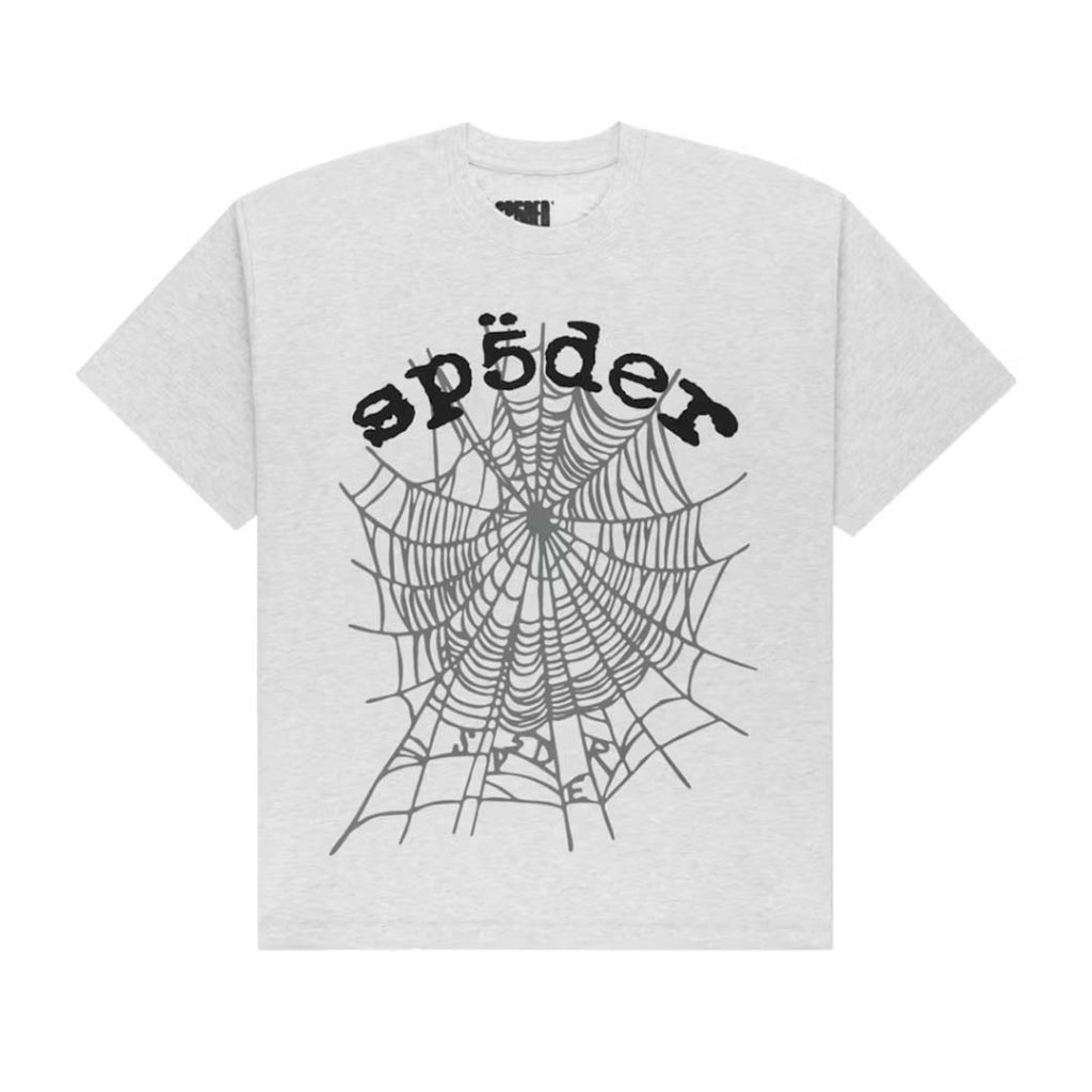 Sp5der OG Web V2 Tee Heather Grey by Sp5der - NWAHYPE No.1 for streetwear T-Shirts in USA