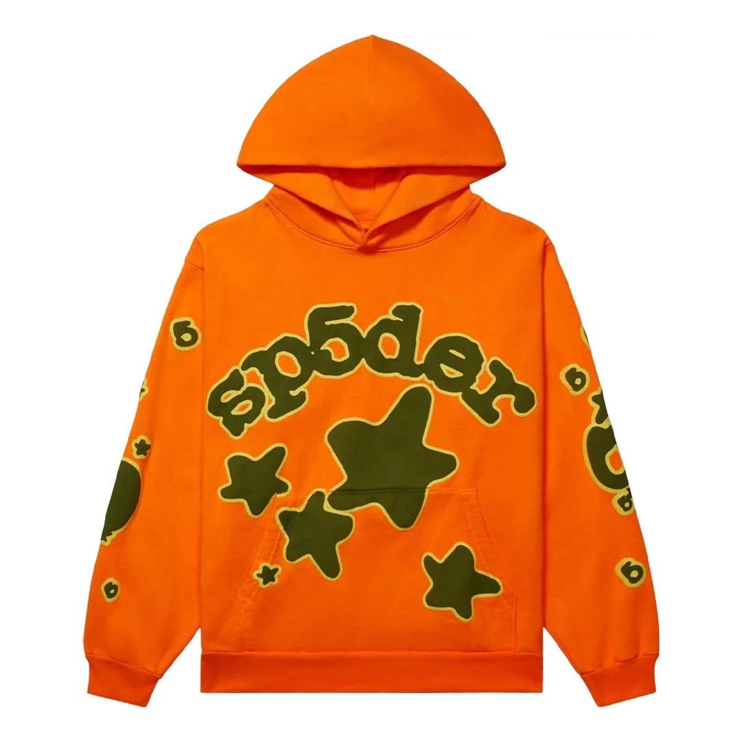 Sp5der Orange Beluga Hoodie by Sp5der - NWAHype 1 for streetwear Hoodies in USA