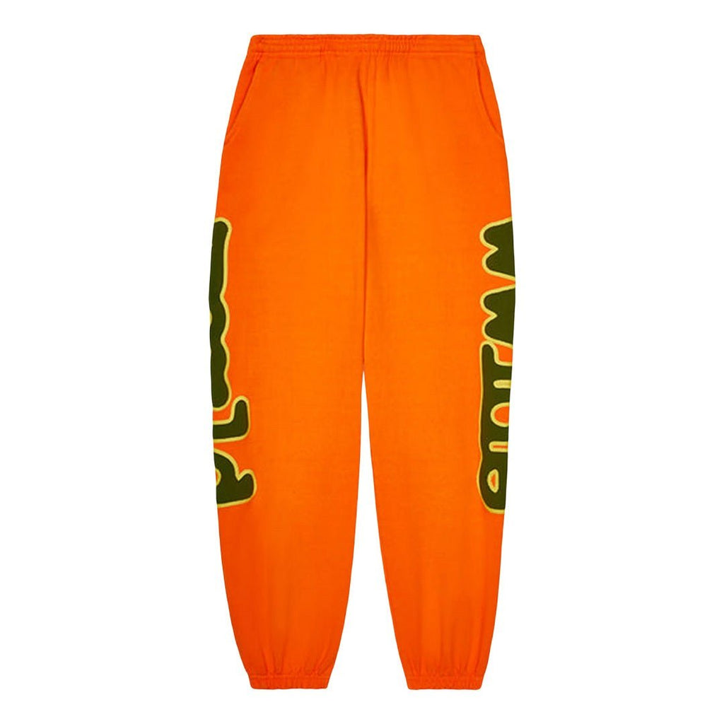 Sp5der Orange Beluga Sweatpants by Sp5der - NWAHype 1 for streetwear Pants in USA