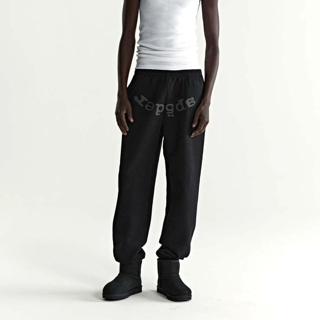 Sp5der Phantom Sweatpants Black by Sp5der - NWAHYPE No.1 for streetwear Pants in USA