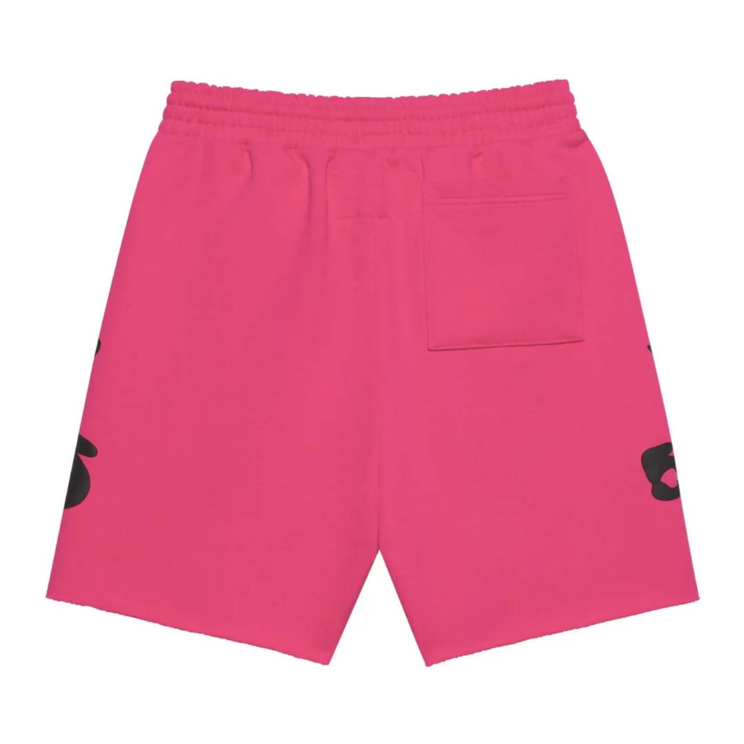 Sp5der Pink Beluga Sweat Shorts by Sp5der - NWAHYPE No.1 for streetwear Shorts in USA