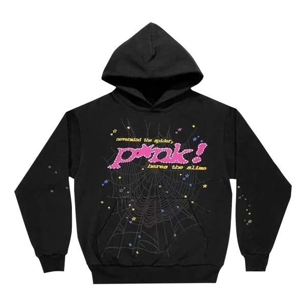 Sp5der P*nk Hoodie 'Black' by Sp5der - NWAHYPE No.1 for streetwear Hoodies in USA