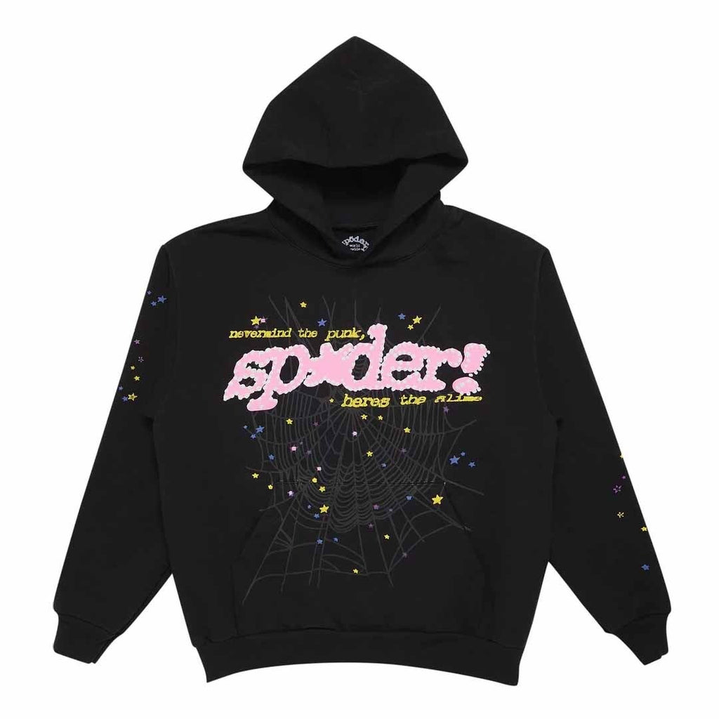 Sp5der P*nk V2 Hoodie 'Black' by Sp5der - NWAHype 1 for streetwear Hoodies in USA