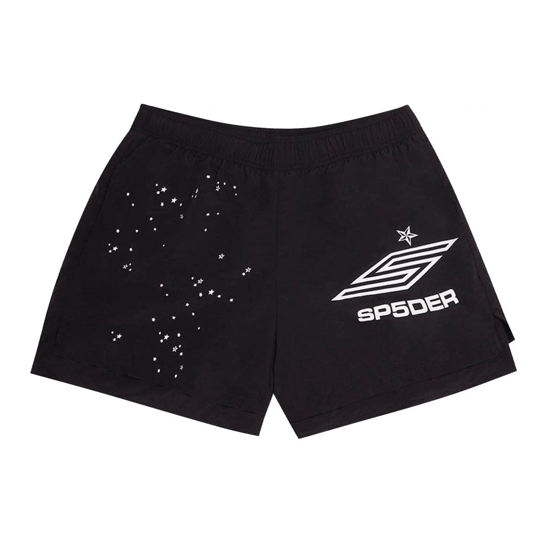 Sp5der Pro Double Layer Shorts 'Black' by Sp5der - NWAHype 1 for streetwear Shorts in USA