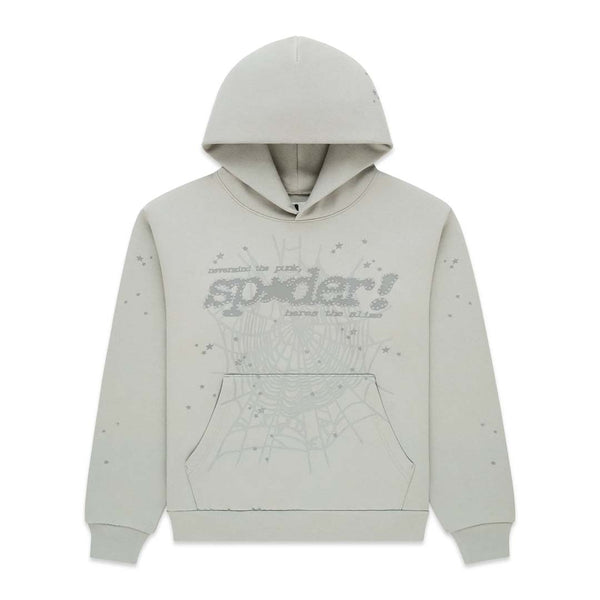 Sp5der Punk V2 Hoodie Sport Grey Tonal by Sp5der - NWAHYPE No.1 for streetwear Hoodies in USA