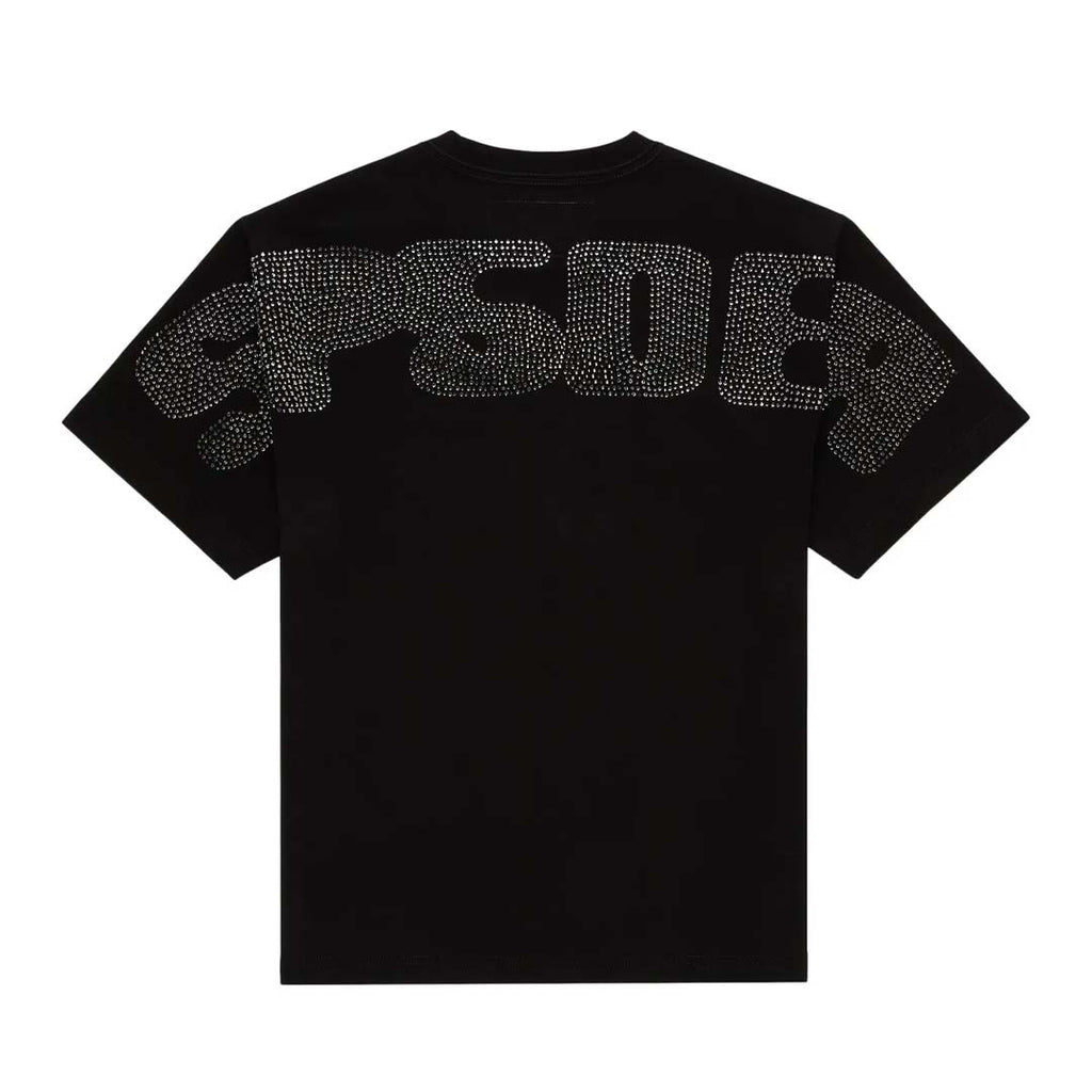 Sp5der Rhinestone Silk Web Tee Black by Sp5der - NWAHYPE No.1 for streetwear T-Shirts in USA
