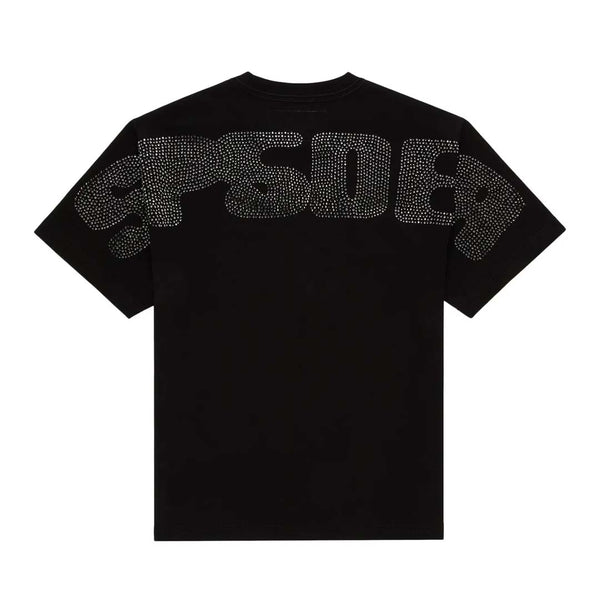 Sp5der Rhinestone Silk Web Tee Black by Sp5der - NWAHYPE No.1 for streetwear T-Shirts in USA
