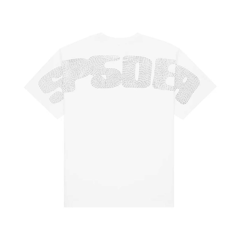 Sp5der Rhinestone Silk Web Tee White by Sp5der - NWAHYPE No.1 for streetwear T-Shirts in USA
