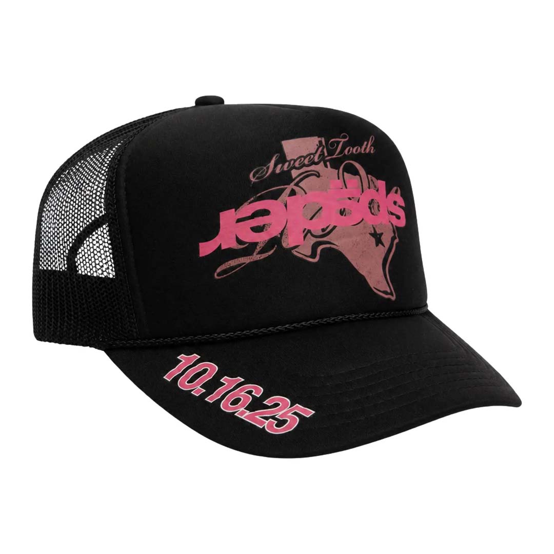 Sp5der Rodeo Texas Trucker Hat Black by Sp5der - NWAHYPE No.1 for streetwear Hats in USA