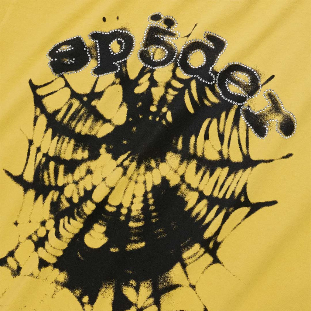 Sp5der Scattered OG Web V2 Tee Yellow by Sp5der - NWAHYPE No.1 for streetwear T-Shirts in USA
