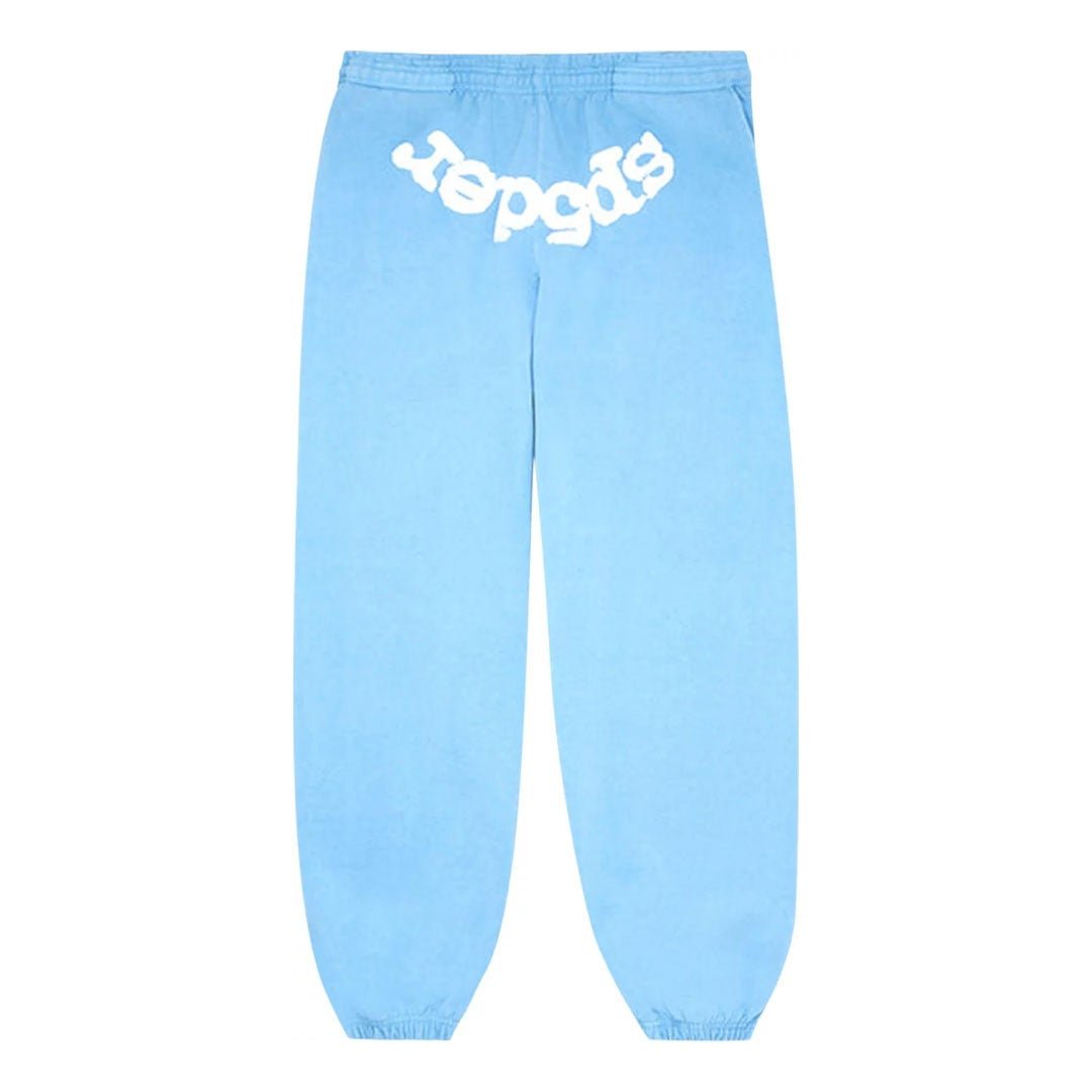 Sp5der Sky Blue Sweatpants by Sp5der - NWAHype 1 for streetwear Pants in USA