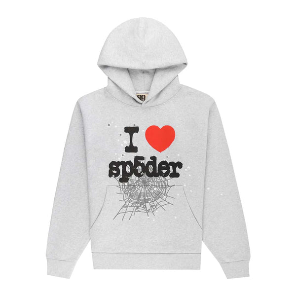 Sp5der Souvenir Hoodie 'Heather Grey' by Sp5der - NWAHype No.1 for streetwear Hoodies in USA