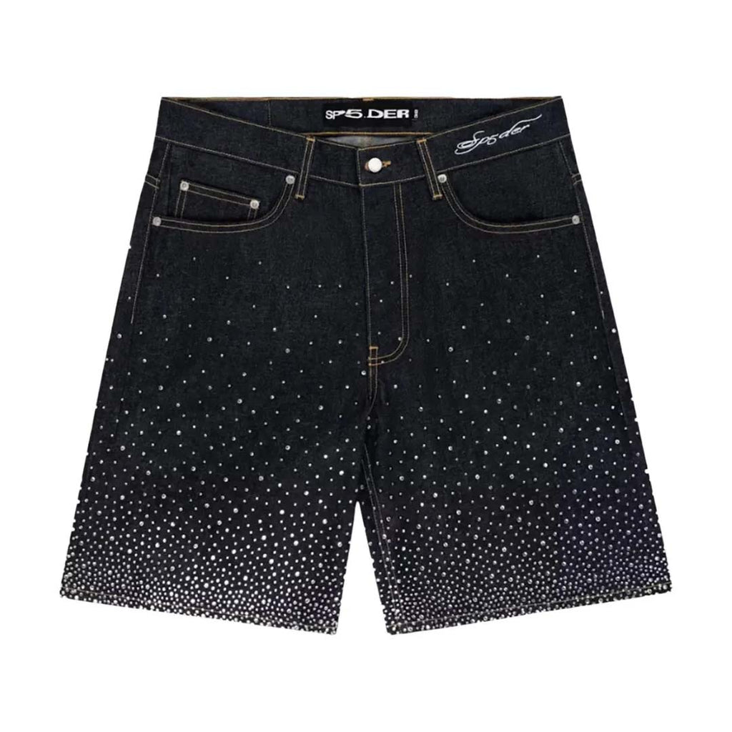 Sp5der Star Dust Denim Shorts by Sp5der - NWAHYPE No.1 for streetwear Shorts in USA