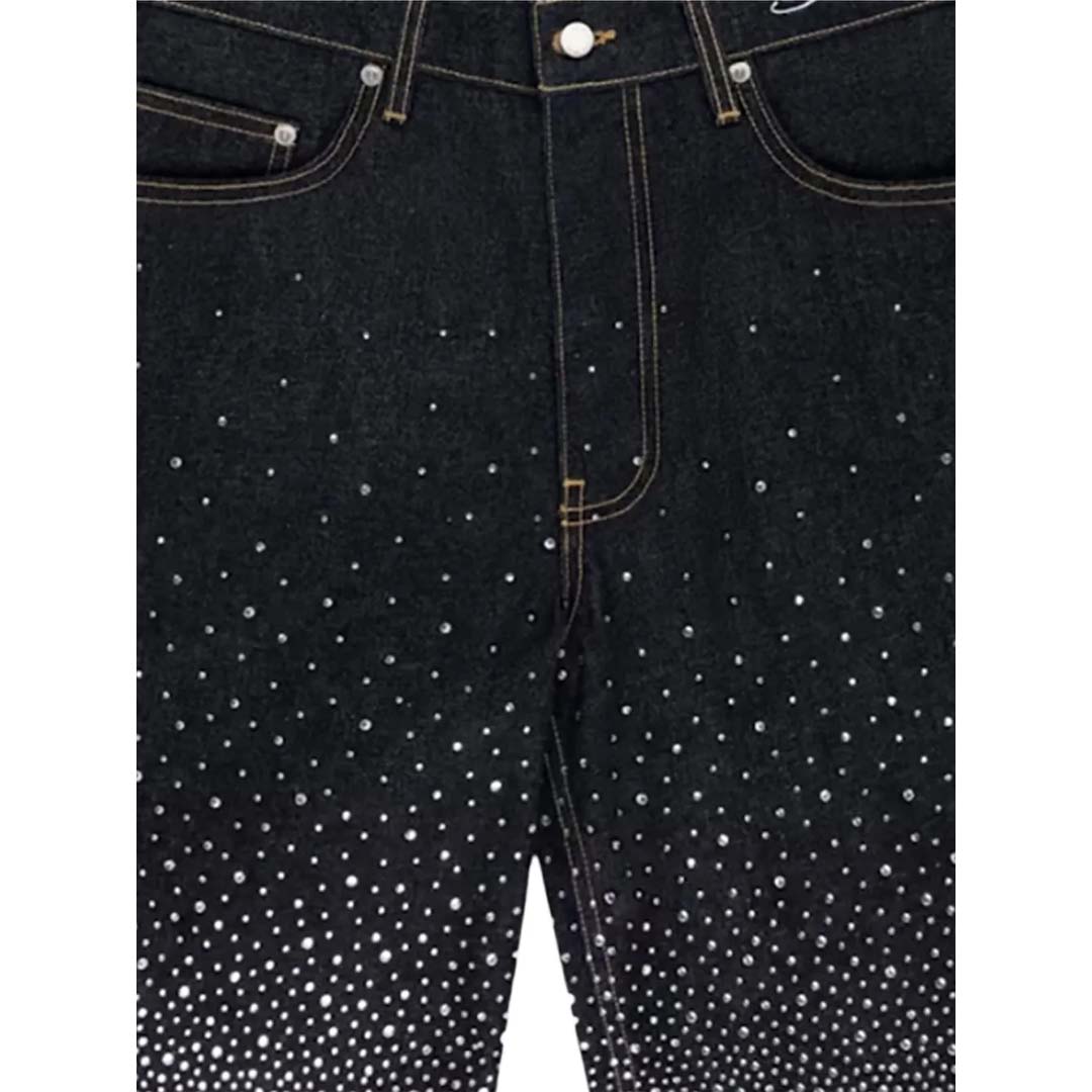 Sp5der Star Dust Denim Shorts by Sp5der - NWAHYPE No.1 for streetwear Shorts in USA