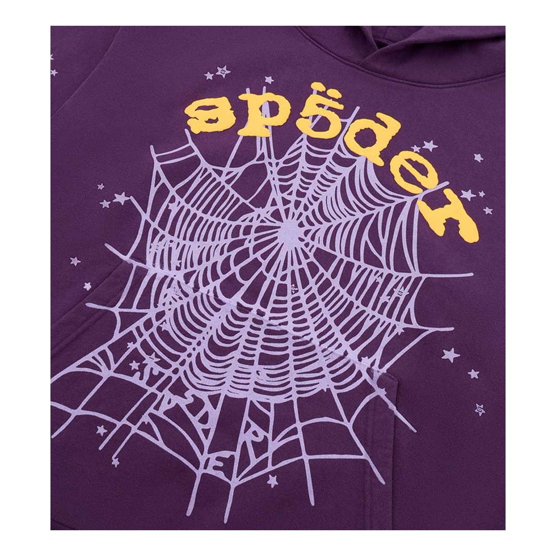 Sp5der Star OG Web V2 Hoodie Purple by Sp5der - NWAHype 1 for streetwear Hoodies in USA