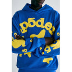 Sp5der TC Blue Beluga Hoodie Blue by Sp5der - NWAHype No.1 for streetwear Hoodies in USA