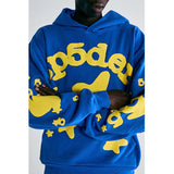 Sp5der TC Blue Beluga Hoodie Blue by Sp5der - NWAHype No.1 for streetwear Hoodies in USA