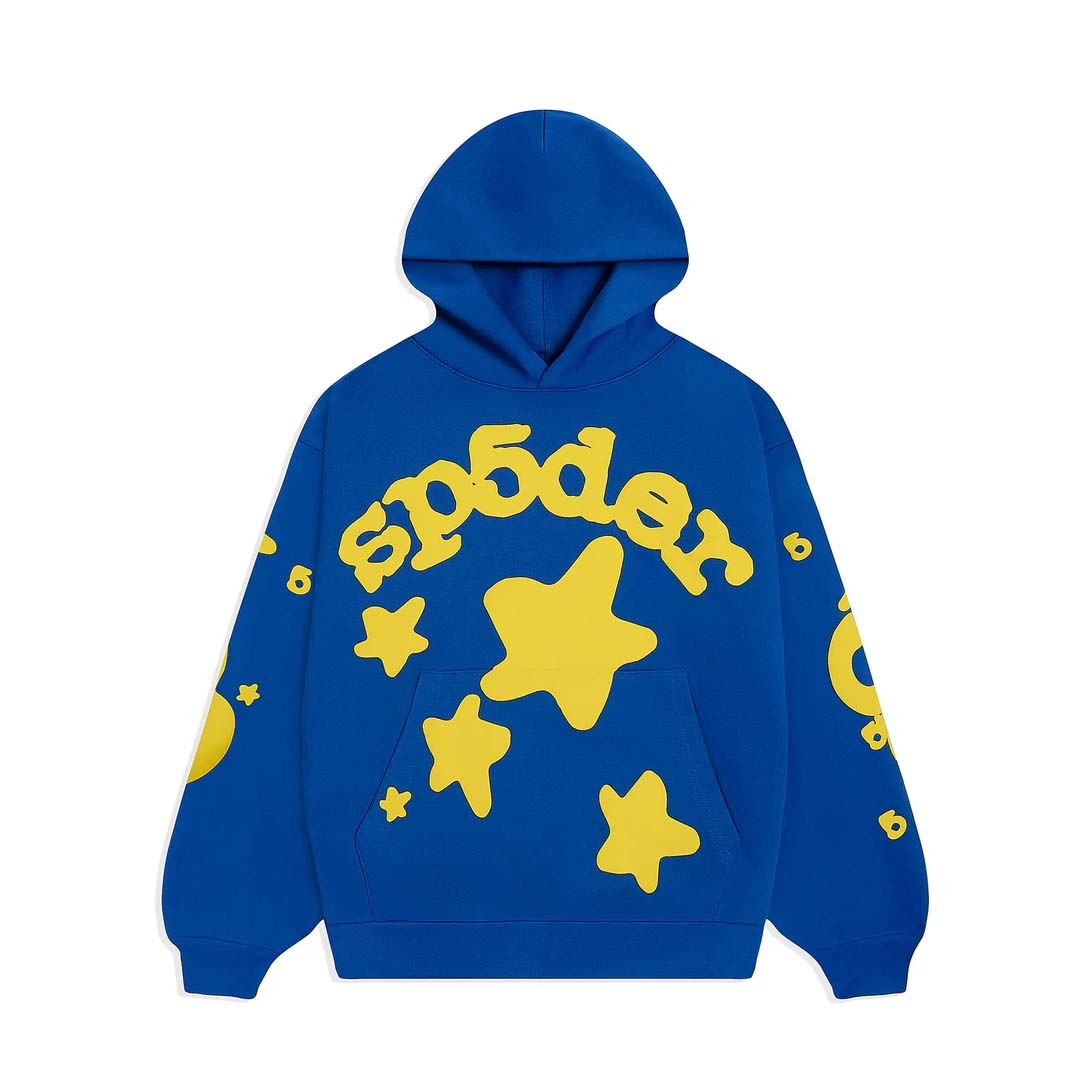 Sp5der TC Blue Beluga Hoodie Blue by Sp5der - NWAHype No.1 for streetwear Hoodies in USA