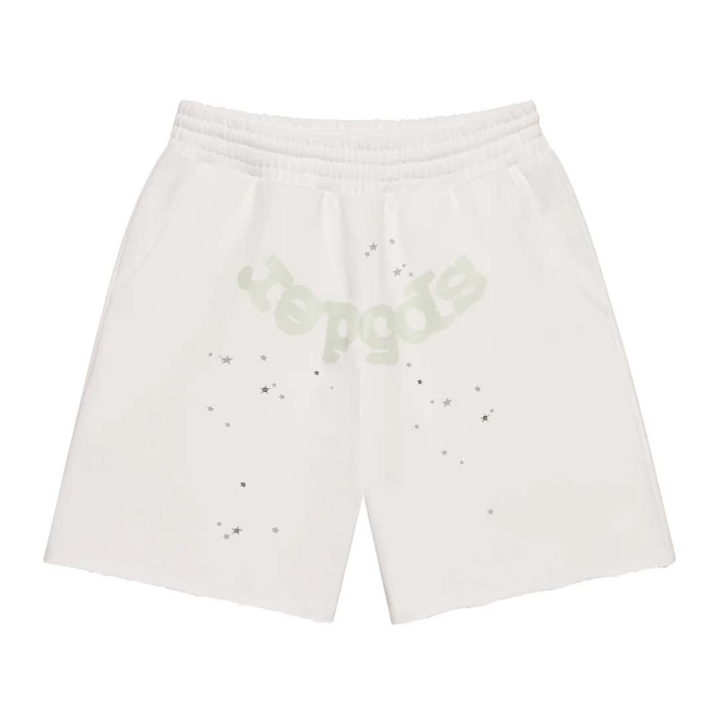 Sp5der T&F Sweat Shorts White by Sp5der - NWAHYPE No.1 for streetwear Shorts in USA