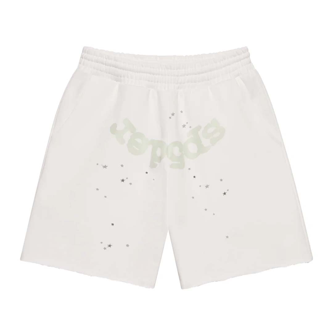 Sp5der T&F Sweat Shorts White by Sp5der - NWAHYPE No.1 for streetwear Shorts in USA