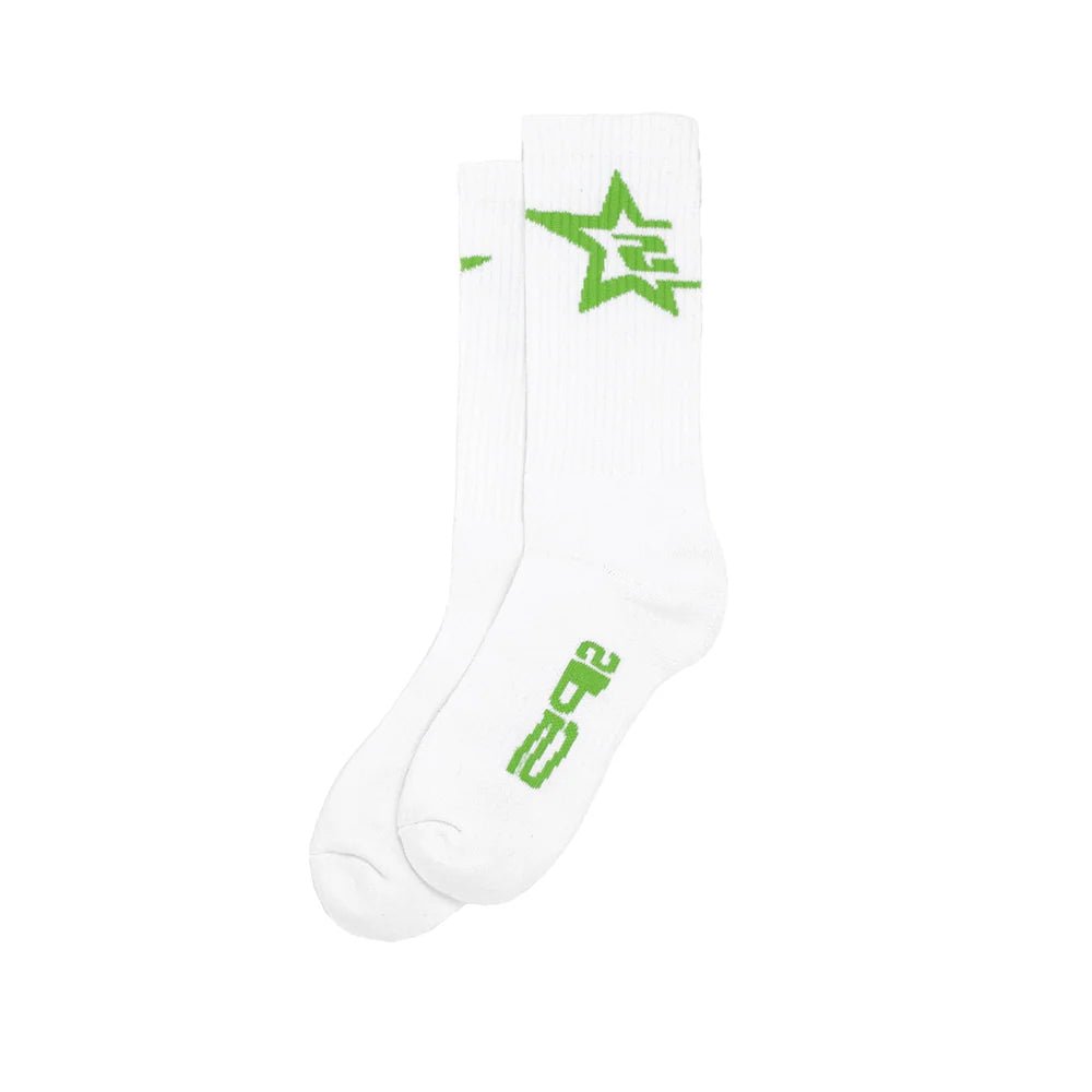 Sp5der Tube Socks White Green by Sp5der - NWAHYPE No.1 for streetwear Accessories in USA