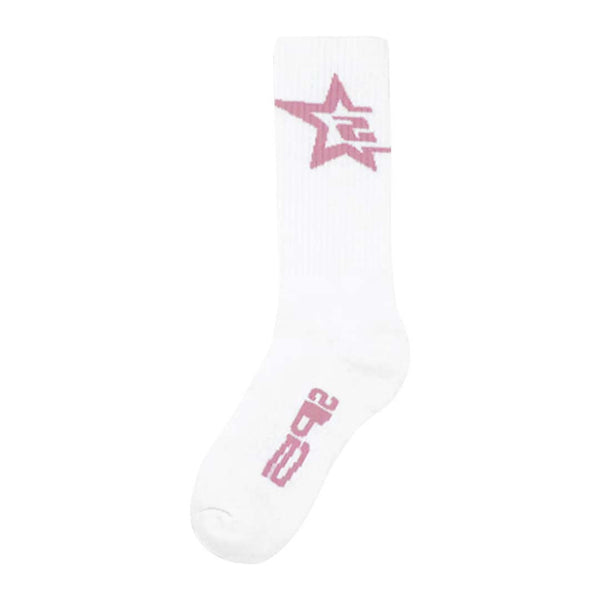Sp5der Tube Socks White Pink by Sp5der - NWAHYPE No.1 for streetwear Accessories in USA
