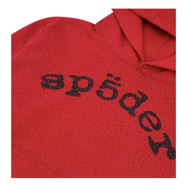 Sp5der VVS Gemstone Hoodie Red by Sp5der - NWAHype 1 for streetwear Hoodies in USA