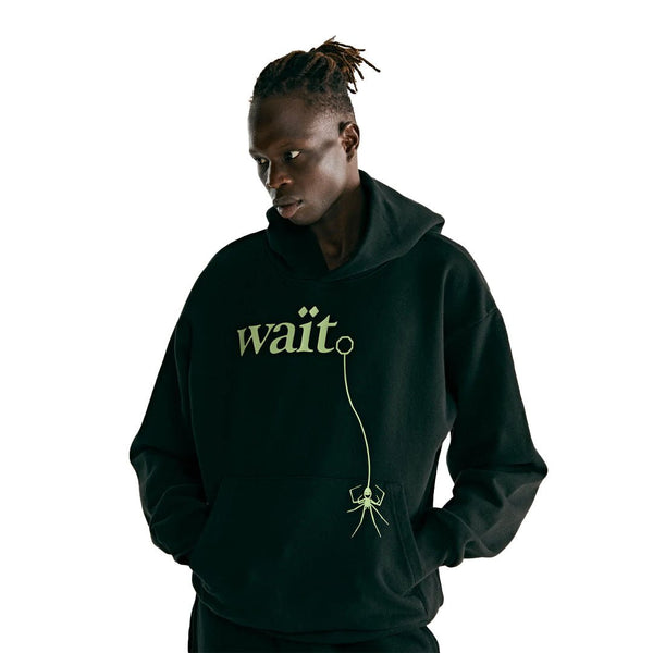 Sp5der Wait Hoodie Black by Sp5der - NWAHype 1 for streetwear Hoodies in USA