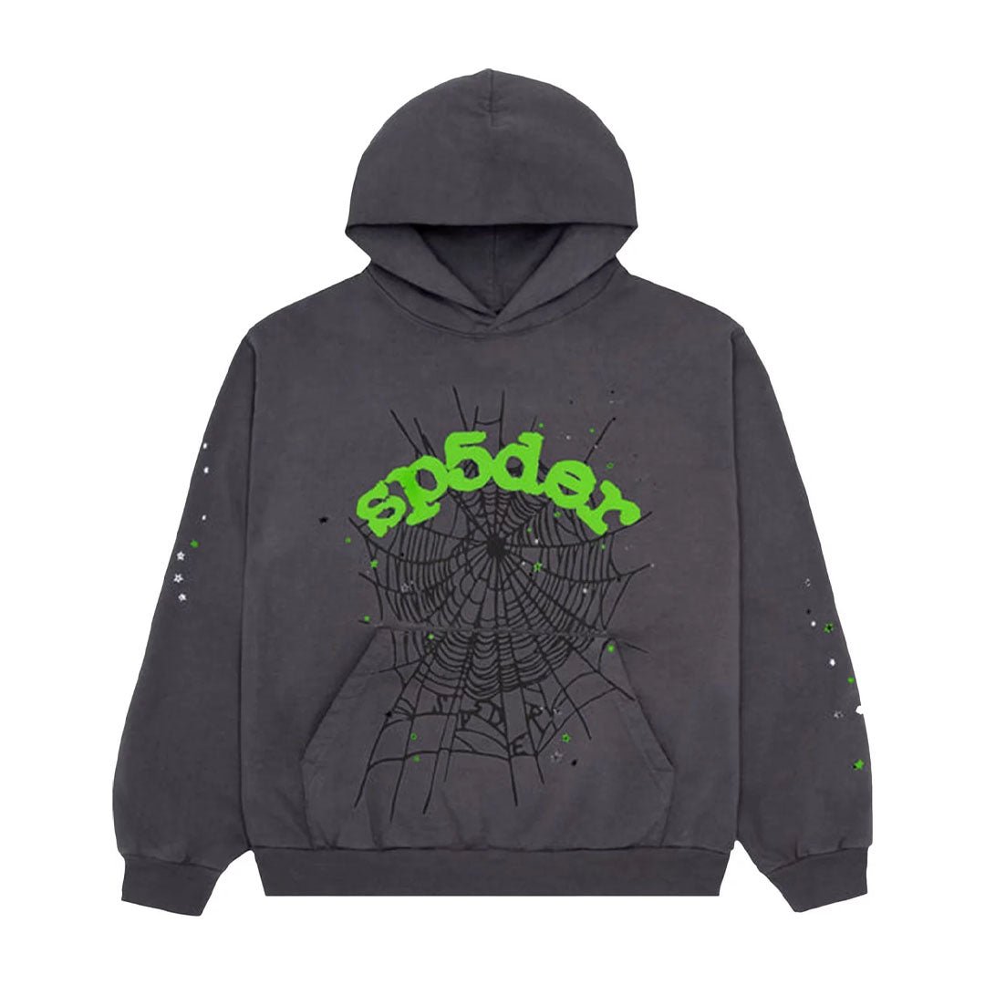 Sp5der Wait Web Hoodie 'Slate Grey' by Sp5der - NWAHype 1 for streetwear Hoodies in USA