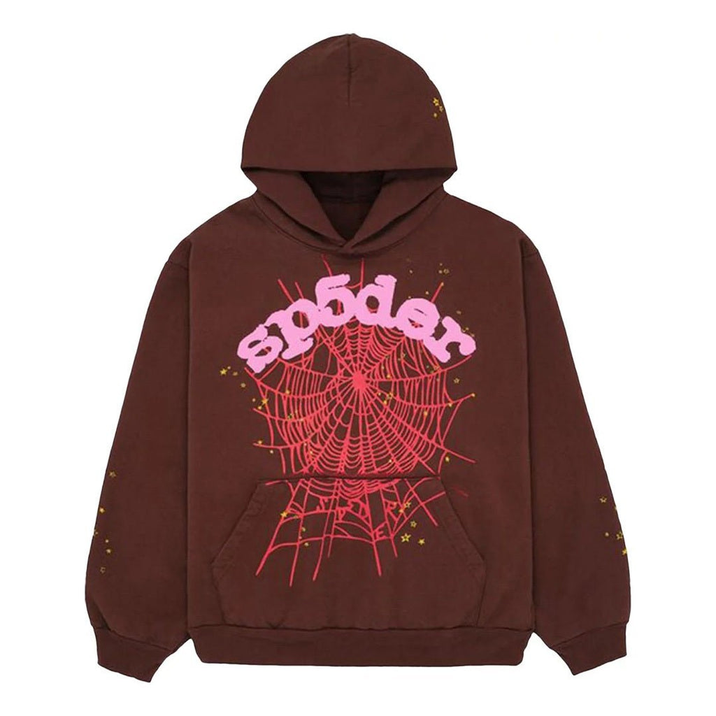 Sp5der Web Hoodie 'Brown' by Sp5der - NWAHype 1 for streetwear Hoodies in USA