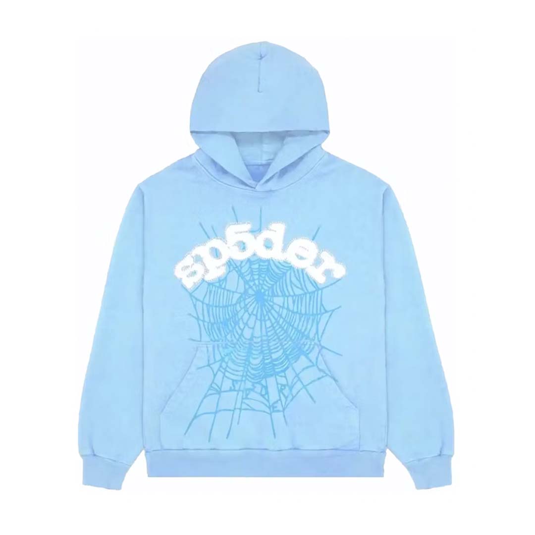 Sp5der Web Hoodie Sky Blue by Sp5der - NWAHype 1 for streetwear Hoodies in USA